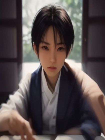 艺术家在工作室内对照真人模特进行人体素描创作，画架前摆放着多张习作，窗外自然光线柔和地照亮模特轮廓，画面氛围专注而宁静